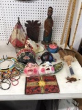 Mexican Masks, Indian Beads, Etc