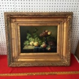 Framed Fruit Print in Ornate Frame