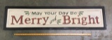 Wooden Holiday Sign