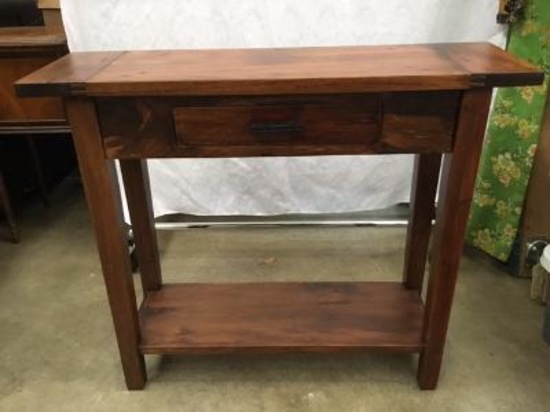 Pine Table With Drawer