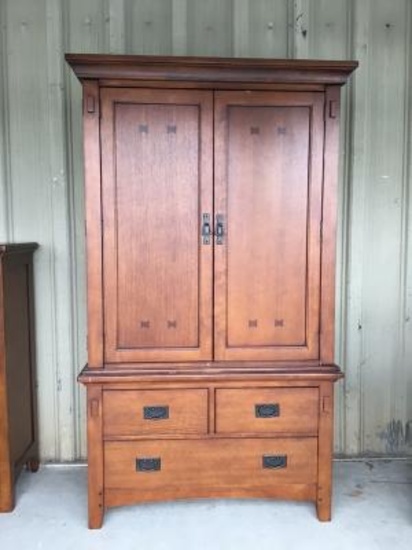 Armoire with shelves