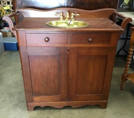 Washstand Converted into Sink