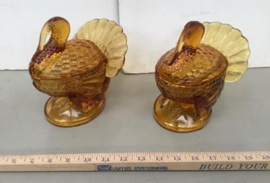 2 Amber Turkeys