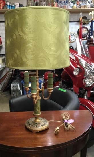 Brass/Alabaster Lamp