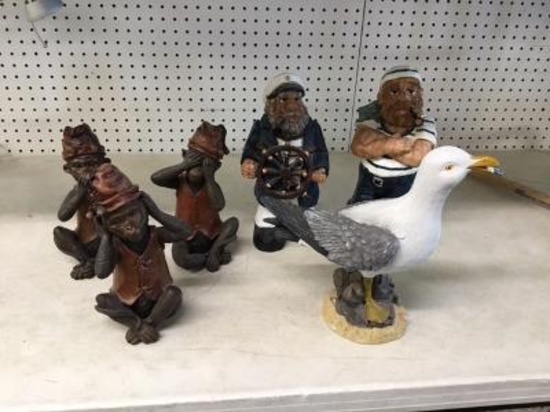 Old Salts, Seagull, Monkeys