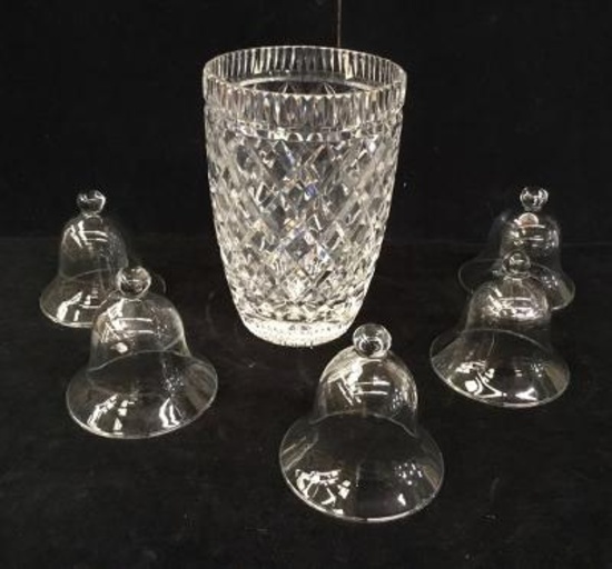 8" Crystal Vase, Glass Domes