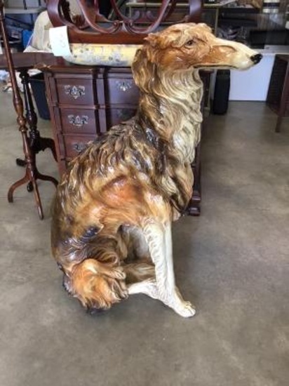 38" Resin Borzoi Dog Statue