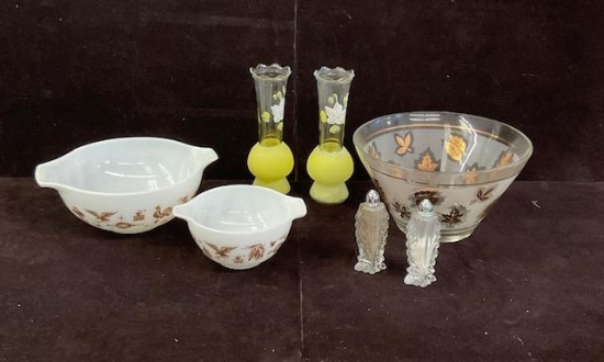 Vintage Bowls, Vases, S&P