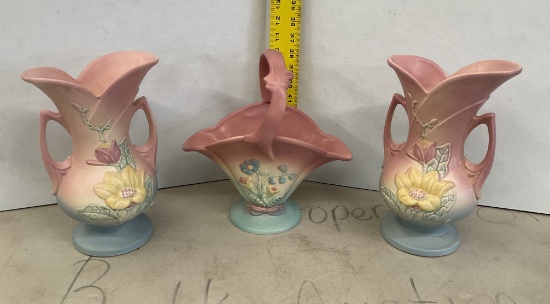 3 Pieces of Hull Pottery