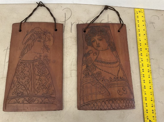2 Pottery Plaques