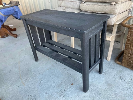 Black Table w/Shelf
