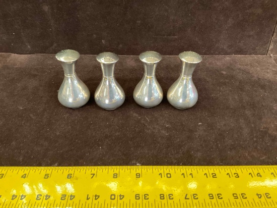 4 Tiffany & Co Sterling Salt and Pepper Shakers