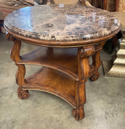 Marge Carson Marble Top Table