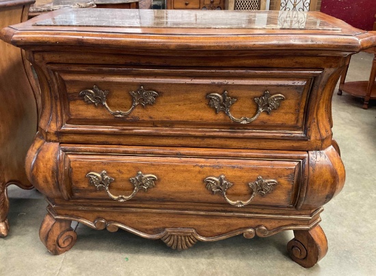 Marge Carson Marble Top Chest