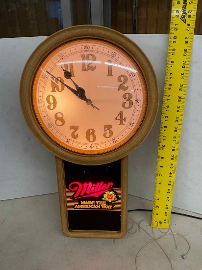 Lighted Miller Clock