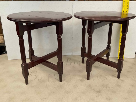 2 Small Folding Tables