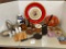 Tin, Tray, Wood, Teak, press, etc