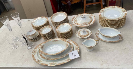 Noritake China, Waterford Flutes, etc