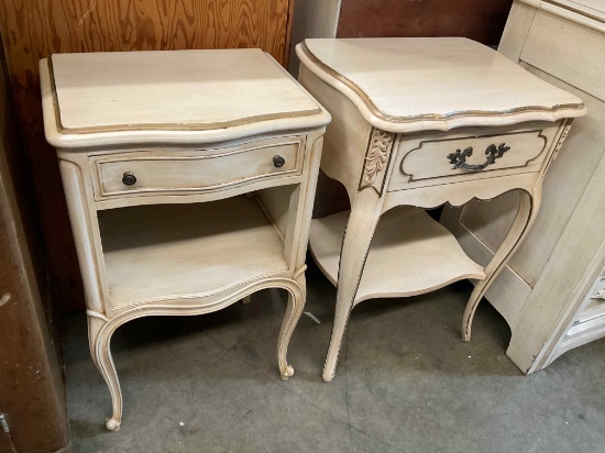 Pair French Provincial Nightstands