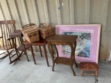 Rocker, Tables, Basket, Picture, etc