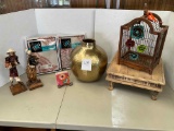Curtains, Figures, Decorative Birdcages, etc