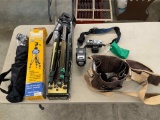 Canon AE-1, 2 Tripods, Accessories