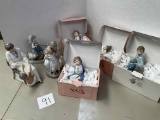 One Lladro, others are Nao, Denmark