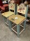 Pair Painted Barstools