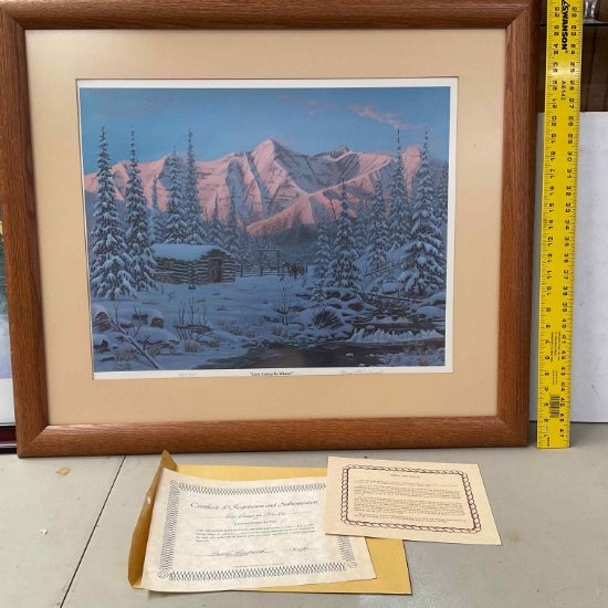 Fred Woodcock Signed Print