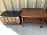 Mid Century Table, Plastic Trunk