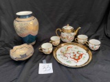 Teaset, Vase, Bowl