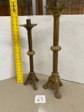 Early Brass Candlesticks