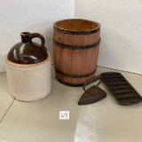 Jug, Barrel, Iron, Corn Stick Pan