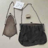Mesh Purses, Sterling Pill Box