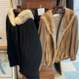 2 Vintage Fur Trimmed Jackets
