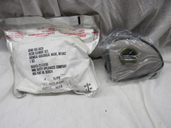 2 sets of filters for M13A2 gas mask, both for one money