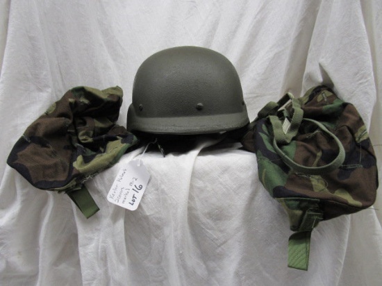 Kevlar helmet with 2 covers, marked M-2