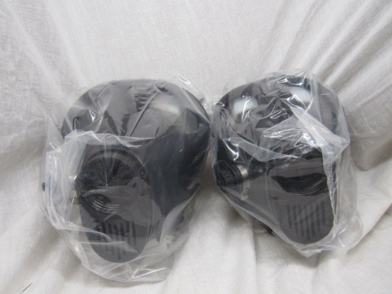 2 new in box NBC Civilian respirators and one filter, Lot Number