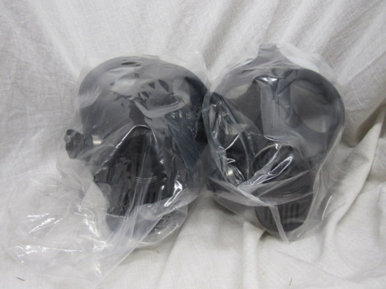 2 new in box NBC Civilian respirators and one filter, 1 youth/1 adult,
