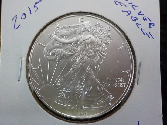 E1  UNC  Silver Eagle 2015 - 1 oz. - .999