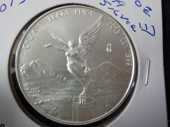 E20  UNC  Mexico Silver 2015 - 1 oz. - .999