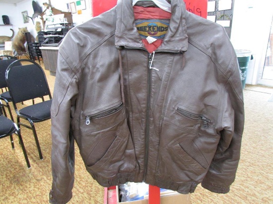 weekends leather jacket size L