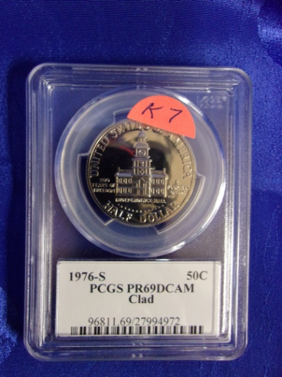 K7  PR-69 DCAM  Half Dollar 1976-S Kennedy Clad - PCGS Slab