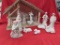 House of Lloyd Nativity Set, 12pc set, 1 figure has neck repair
