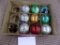 lot of 9 North American glass co. ornaments 2.25