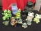 Lot of 13 pieces of ceramic frogs, see photos for details