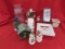 12 assorted pieces of Christmas Items, snowmen, soap