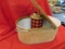Vintage Picnic Basket with Thermas