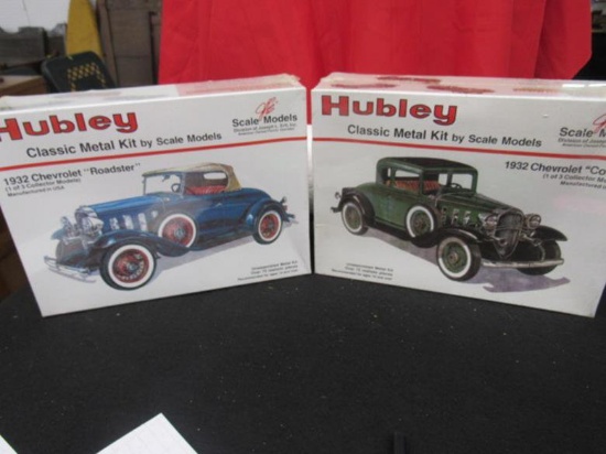 2 Hubley Metal Models, 1- 1932 Chevrolet Roadster,