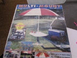 Multi-Mount by Skellcraft, Trailer hitch table w/ umbrella